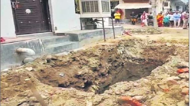 The body of Tannu Rajput was recovered from a pit around 8 to 10 feet deep.