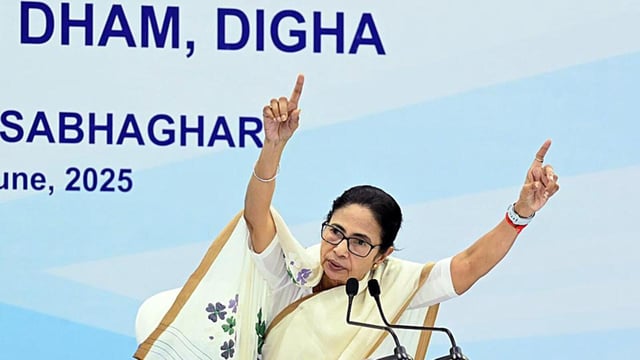 West Bengal chief minister Mamata Banerjee chairs a high-level meeting for Smooth Snan Yatra at Digha Jagannath Temple, at Nabanna Sabhaghar in Howrah on June 12. (ANI)