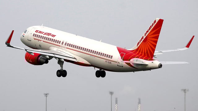 The Air India flight landed safely in Hong Kong, the report added.