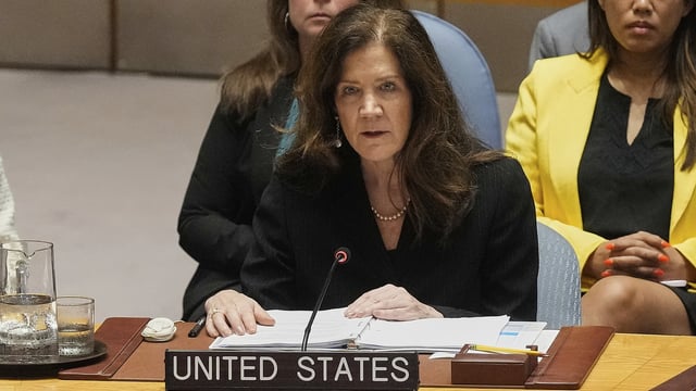 US UN envoy Dorothy Shea affirmed support to Israel and said America stands with Israel and supports its actions against Iran's nuclear ambitions.