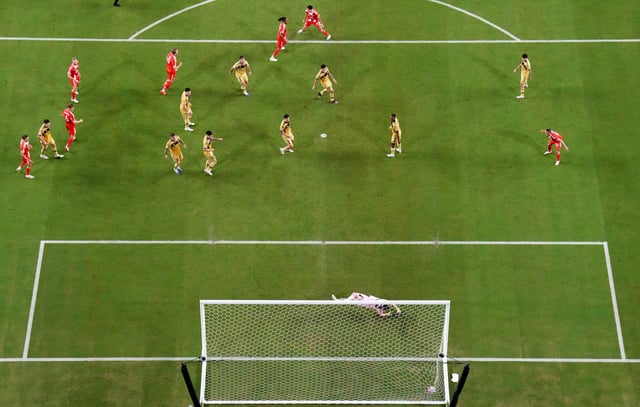 Soccer Football - FIFA Club World Cup - Group C - Bayern Munich v Boca Juniors - Hard Rock Stadium, Miami Gardens, Florida, U.S. - June 20, 2025 Bayern Munich's Michael Olise scores their second goal REUTERS/Marco Bello/File Photo