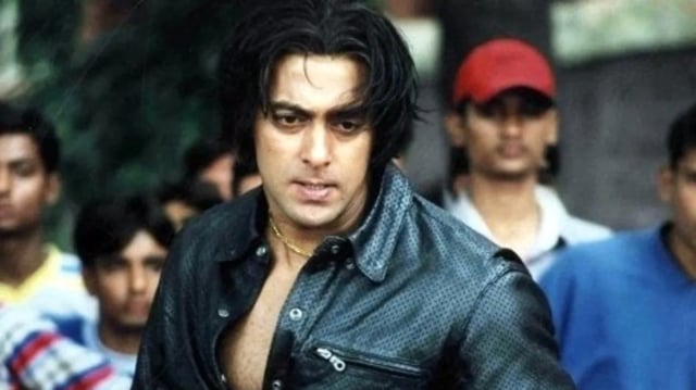 Salman Khan in a still from the 2003 romantic drama, Tere Naam. 
