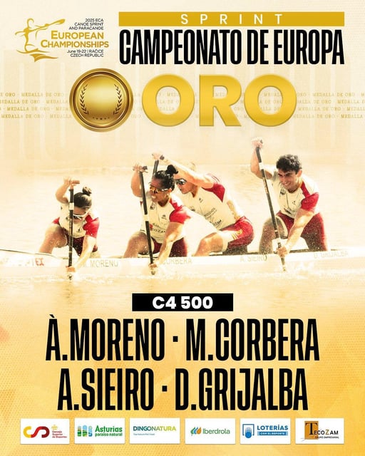 Mª Àngels Moreno consigue el oro en el C4 500 mixto