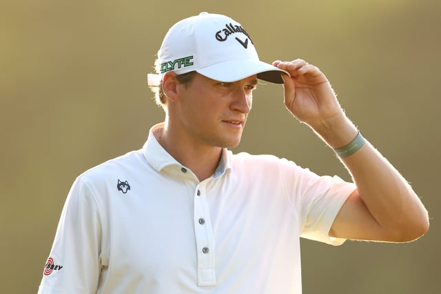 TULUM, MEXICO - MAY 02: Adrien Dumont de Chassart of Belgium looks on from the eighth hole during the second round of the 2025 Tulum Championship at PGA Riviera Maya on May 02, 2025 in Tulum, Mexico. (Photo by Luke Hales/Getty Images)