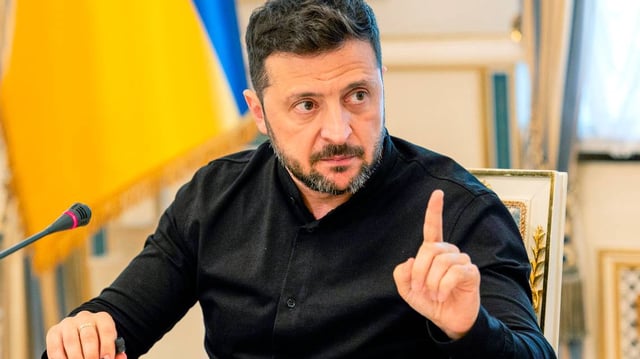 Ukraine’s President Volodymyr Zelenskyy speaks to the media during a press briefing in Kyiv, Ukraine, on June 4, 2025, amid the Russian invasion of Ukraine. (Tetiana Dzhafarova/AFP/Getty Images/TNS)