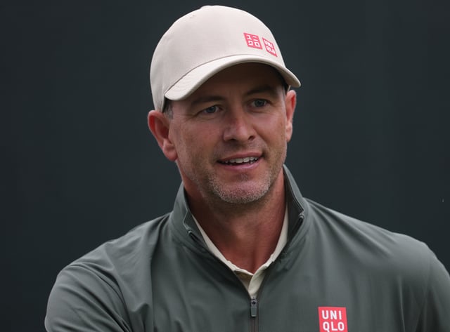 Adam Scott of Australia in action during the Pro-Am prior to the Travelers Championship 2025 at TPC River Highlands on June 18, 2025 in Cromwell, Connecticut.