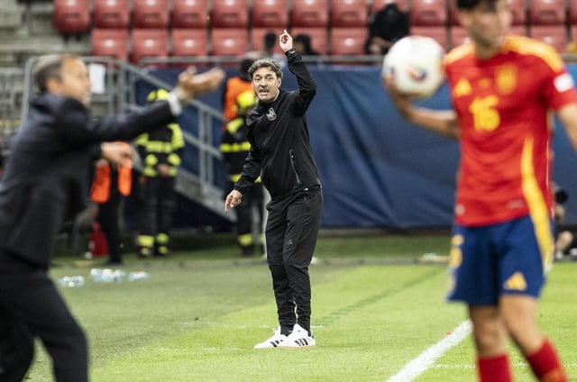 El seleccionador español sub21, Santi Denia.
