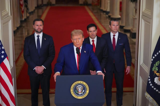 Trump advierte a Irán tras ataques contra instalaciones nucleares: "Habrá paz o tragedia"