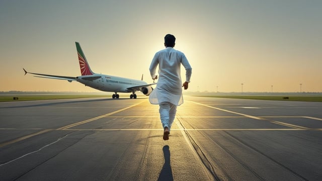 Mumbai Man Runs on Tarmac After Missed Flight