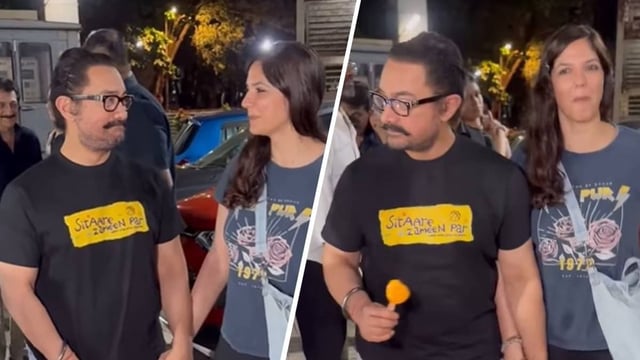 Aamir Khan-Gauri Spratt step out on a date | Image: Varinder Chawla 