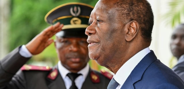 Le président ivoirien Alassane à Abidjan le 17 juin 2025