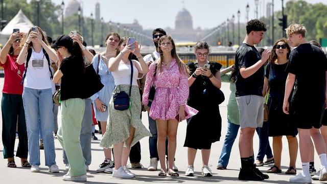 Foreign tourists in New Delhi. | Representative image | ANI