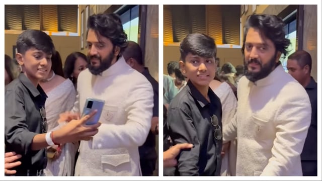 A young fan's selfie request denied by Riteish Deshmukh,