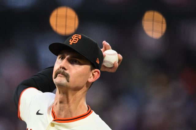 Jun 4, 2025; San Francisco, California, USA; San Francisco Giants pitcher Sean Hjelle (64) throws against the San Diego Padres in the fifth inning at Oracle Park. Mandatory Credit: Eakin Howard-Imagn Images/File Photo