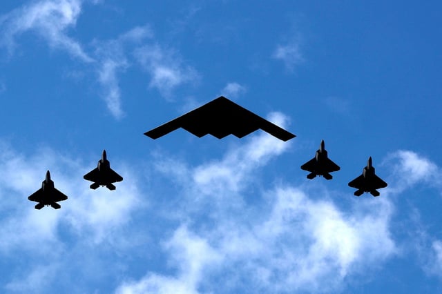 On the B-2 bomber can carry Massive Ordnance Penetrator bombs.