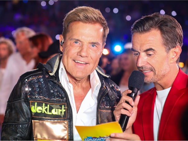 Schlagerbooom 2025: Dieter Bohlen und Florian Silbereisen auf Kuschelkurs.