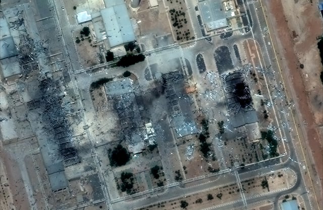 Satellite image shows a close up view of destroyed buildings at Isfahan Nuclear Technology Center, after it was hit by U.S. airstrikes, in Isfahan, Iran, June 22, 2025. Maxar Technologies/Handout via REUTERS    THIS IMAGE HAS BEEN SUPPLIED BY A THIRD PARTY. NO RESALES. NO ARCHIVES. MANDATORY CREDIT. MUST NOT OBSCURE LOGO.