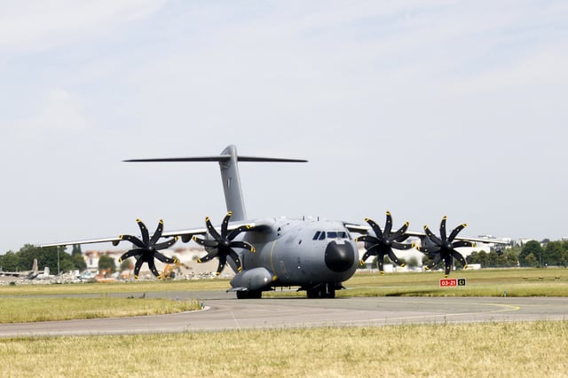 Un avion militaire A400M.