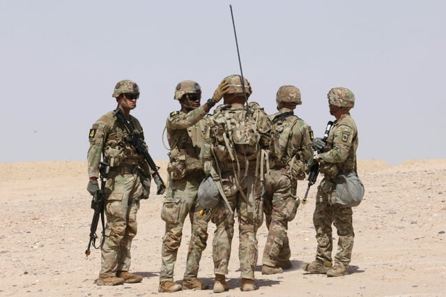 The United States has thousands of troops deployed on bases across the Middle East