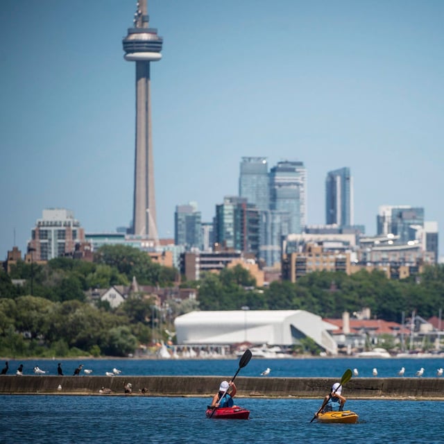 Ontario and Quebec are expected to hit their peak daytime highs on Monday and Tuesday with temperatures rising above 30 C.