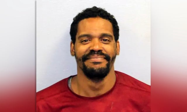 Carlos Owens, 35, was charged with burglary after being rescued from inside a chimney in Connecticut. (Bristol PD)