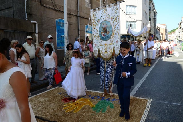 La procesión del Corpus en Bueu