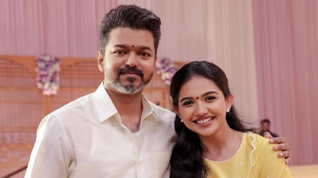 Mamitha Baiju with Vijay | Image: Instagram
