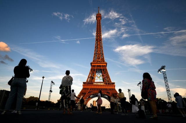 La tour Eiffel lors des Jeux olympiques, le 11 juillet 2024