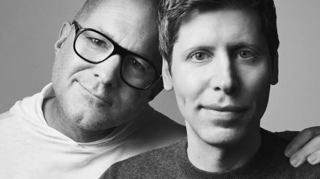 Designer Jony Ive und OpenAI-CEO Sam Altman