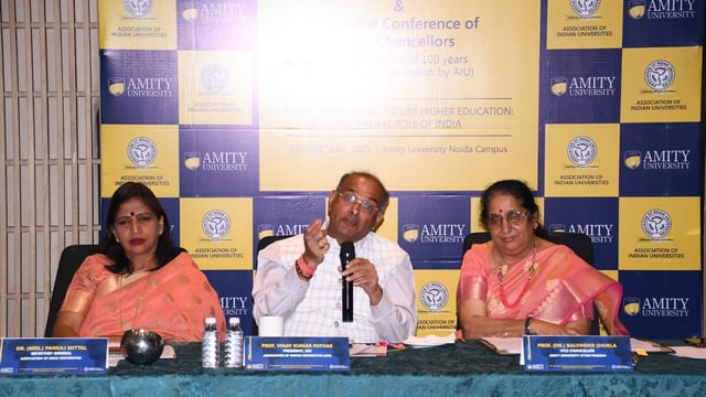 The ‘National Conference of Vice Chancellors’ by the Association of Indian Universities (AIU) is hosted by Amity University Uttar Pradesh, Noida on June 23 and 24, 2025. (Handout)