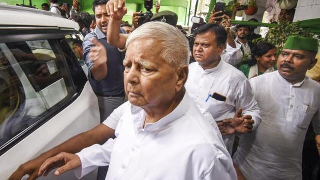 The nomination was submitted at the RJD’s state headquarters to election officer Ram Chandra Purbey. (PTI photo)