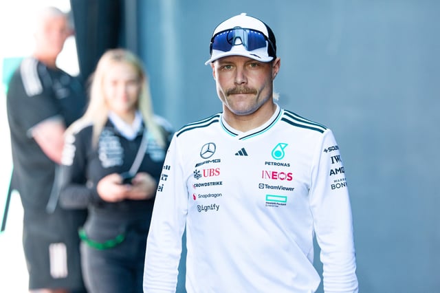 Valtteri Bottas of Finland and Mercedes walks in the paddock during practice ahead of the F1 Grand Prix of Emilia-Romagna at Autodromo Internazionale Enzo e Dino Ferrari on May 16, 2025 in Imola, Italy.
