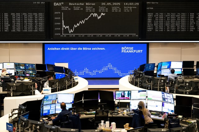 Blick in den Handelssaal der Frankfurter Börse. Sie zählt in diesem Jahr zu den Krisengewinnern.