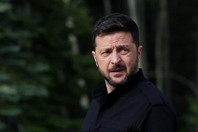 Ukrainian President Volodymyr Zelensky during the G7 Leaders&#39; Summit on June 17, 2025 in Kananaskis, Alberta, Canada.