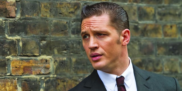 Tom Hardy in a still from the 2015 crime drama Legend. 