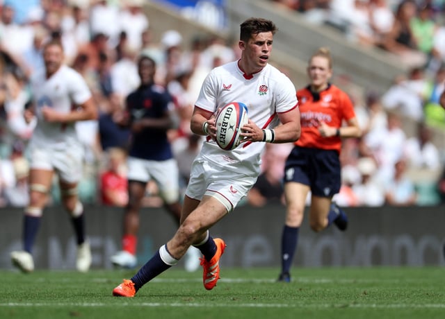 Rugby Union - England XV v France XV - Twickenham, London, Britain - June 21, 2025 Seb Atkinson in action Action Images via Reuters/John Sibley