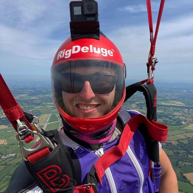 Liam Byrne died during a base jump in the Swiss Alps.
