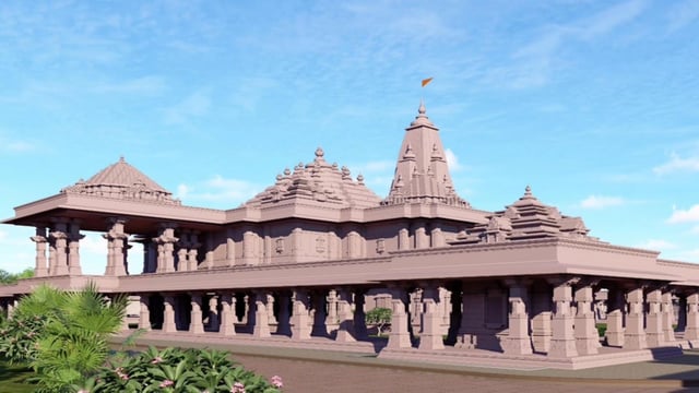 The chief minister also posted pictures of the design concepts of the temple and its surroundings. (X/NitishKumar)