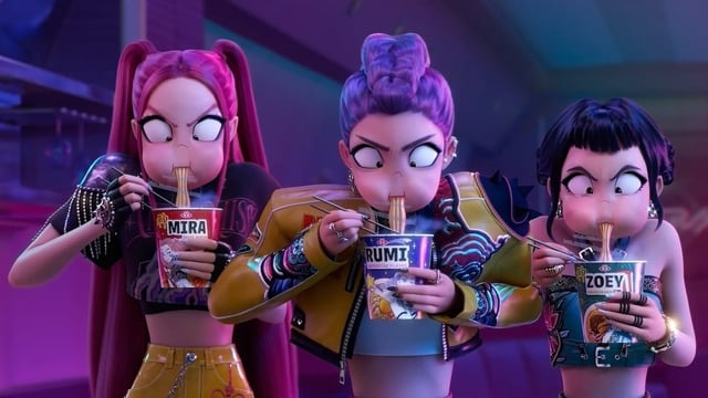 Mira, Rumi, and Zoey in Kpop Demon Hunters