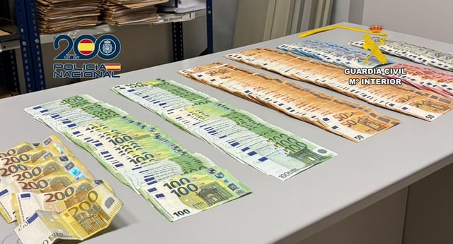 Dinero incautado a la trama de los empadronamientos irregulares en Xàtiva.
