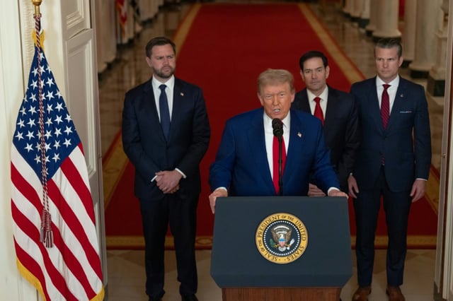 US President Donald Trump's announcement of US strikes on  three Iranian nuclear facilities has divided his MAGA movement