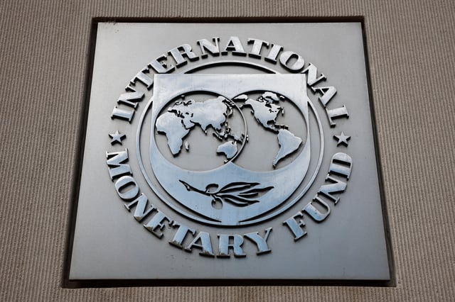 A view of the International Monetary Fund (IMF) logo at its headquarters in Washington, D.C., U.S., November 24, 2024. REUTERS/Benoit Tessier/File photo