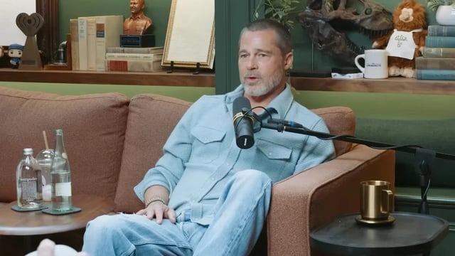 Brad Pitt on "Armchair Expert" (Credit: Wondery/YouTube)
