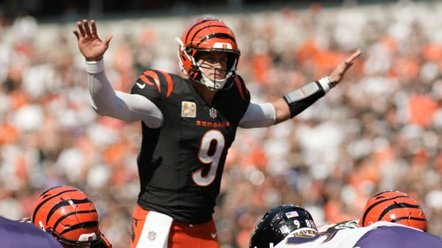 A still of Cincinnati Bengals quarterback Joe Burrow in the second season of the Netflix series, &#34;Quarterbacks.&#34;