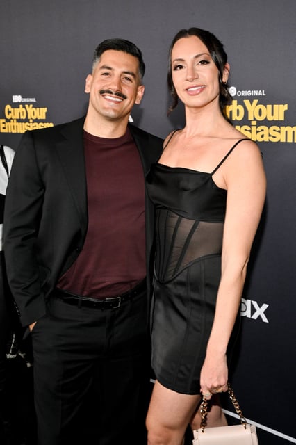 Jon Bouffard and Alexandra Madison at the Los Angeles premiere of the final season of "Curb Your Enthusiasm" on Jan. 30, 2024.