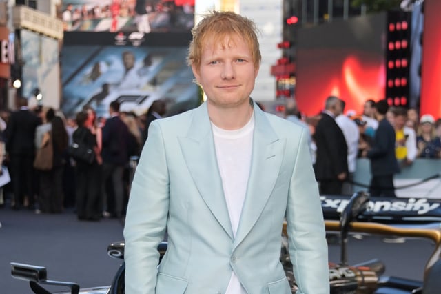Ed Sheeran attends the European Premiere of &#34;F1: The Movie&#34; at Cineworld Leicester Square on June 23, 2025 in London, England.