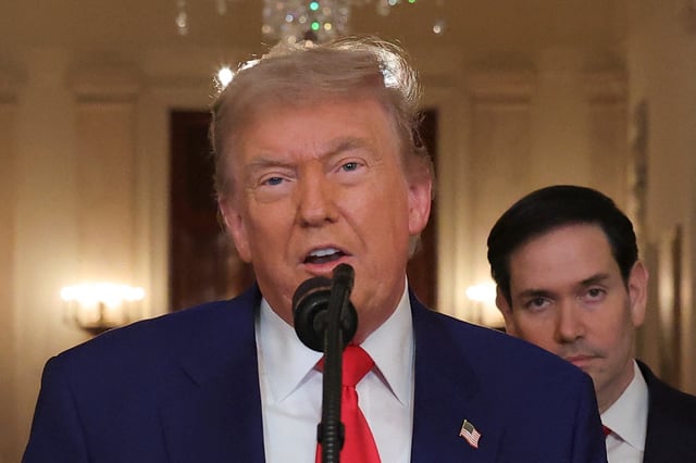 U.S. President Donald Trump delivers an address to the nation at the White House in Washington, D.C., U.S. June 21, 2025, following U.S. strikes on Iran's nuclear facilities. REUTERS/Carlos Barria/Pool/File Photo