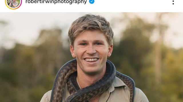 Robert Irwin is the 21-year-old son of late Steve Irwin, better known as the Crocodile Hunter.