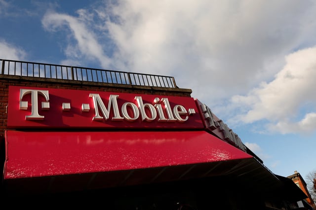 A T-Mobile store is pictured in the Brooklyn borough of in New York City, U.S., December 3, 2019. REUTERS/Brendan McDermid/File Photo