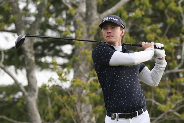 James Piot of the United States in action on the 10th hole during the second round of The International Series Japan presented by Moutai at Caledonian Golf Club on May 9, 2025 in Yokoshibahikari, Chiba, Japan.